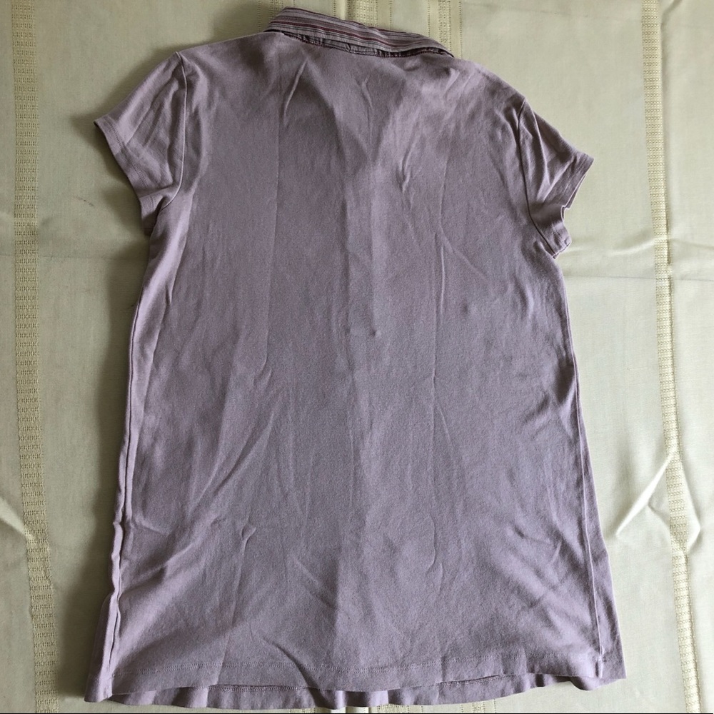 Buttoned Collared Maternity Top - Picture 2 of 3